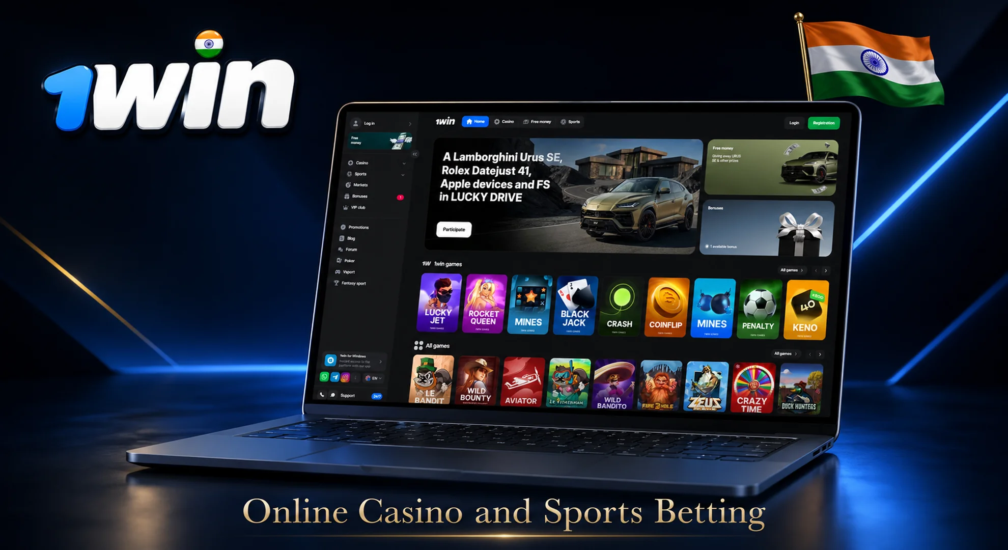 1win casino online and sports betting